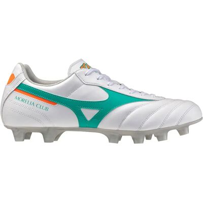 Mizuno Chaussures De Football Morelia Ii Club White / Arcadia / Lava Orange EU 40 unisex - Publicité Mizuno Chaussures De Football Morelia Ii Club White / Arcadia / Lava Orange EU 40 unisex - Publicité
