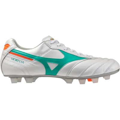 Mizuno Chaussures De Football Morelia Ii Japan White / Arcadia / Lava Orange EU 42 unisex - Publicité Mizuno Chaussures De Football Morelia Ii Japan White / Arcadia / Lava Orange EU 42 unisex - Publicité