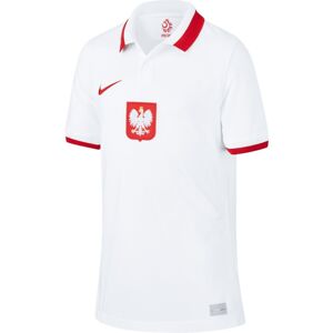 Nike Poland Breathe Stadium Home 20/21 Junior T-shirt Blanc 8-9 Years Blanc 8-9 Années unisex - Publicité