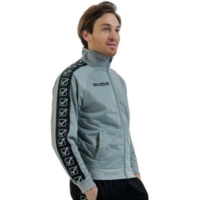 Givova Veste Tricot Band Light Grey L - Publicité Givova Veste Tricot Band Light Grey L - Publicité