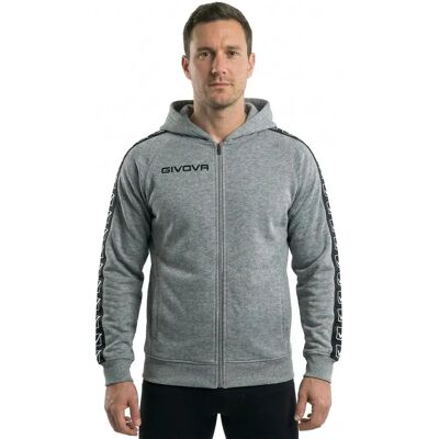 Givova Sweat-shirt à Zip Band Light Grey Melange M Homme - Publicité Givova Sweat-shirt à Zip Band Light Grey Melange M Homme - Publicité