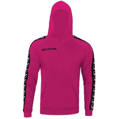 Givova Sweat à Capuche Terry Band Fuxia L Homme - Publicité Givova Sweat à Capuche Terry Band Fuxia L Homme - Publicité