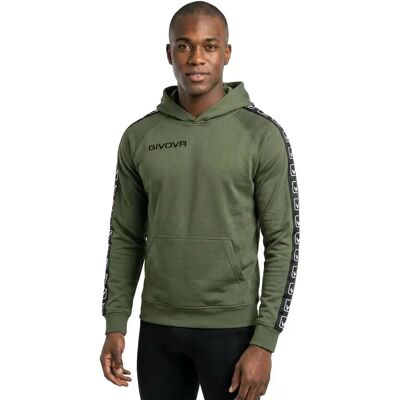 Givova Sweat à Capuche Terry Band Military Green 3XL Homme - Publicité Givova Sweat à Capuche Terry Band Military Green 3XL Homme - Publicité
