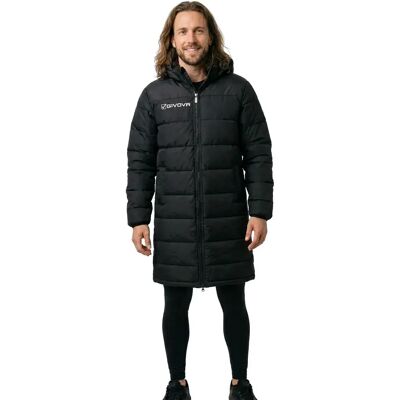 Givova Manteau Panchina Black 4XL - Publicité Givova Manteau Panchina Black 4XL - Publicité