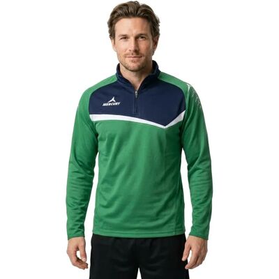 Mercury Equipment Sweat à Demi-zip Atlas Green / Navy S - Publicité Mercury Equipment Sweat à Demi-zip Atlas Green / Navy S - Publicité