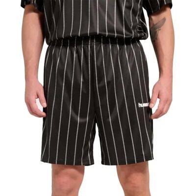 Hummel Short Chevron Pinstripe Black / White L Homme - Publicité Hummel Short Chevron Pinstripe Black / White L Homme - Publicité