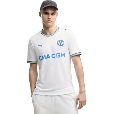 Puma T-shirt à Manches Courtes Domicile Olympique Marseille 26/27 Replica Puma White / Puma Team Royal M - Publicité Puma T-shirt à Manches Courtes Domicile Olympique Marseille 26/27 Replica Puma White / Puma Team Royal M - Publicité