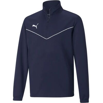 Sweat à capuche Puma Jr. Teamrise - 1/4 Zip - Bleu - Publicité Sweat à capuche Puma Jr. Teamrise - 1/4 Zip - Bleu - Publicité