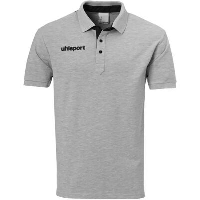 Uhlsport Polo à Manches Courtes Essential Prime Grey Melange / Black 14-15 Années Garçon,Fille - Publicité Uhlsport Polo à Manches Courtes Essential Prime Grey Melange / Black 14-15 Années Garçon,Fille - Publicité