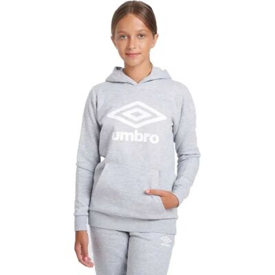 Umbro Sweat à Capuche Fleece Large Logo Oh Grey Marl / White 12 Années Garçon,Fille - Publicité Umbro Sweat à Capuche Fleece Large Logo Oh Grey Marl / White 12 Années Garçon,Fille - Publicité