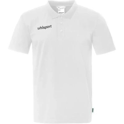 Uhlsport Polo à Manches Courtes Essential White / Black 14-15 Années - Publicité Uhlsport Polo à Manches Courtes Essential White / Black 14-15 Années - Publicité