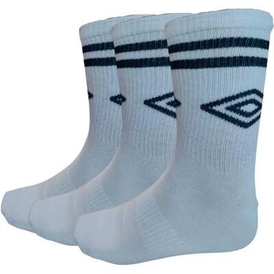 Umbro Chaussettes Diamond Duo 3 Paires White EU 43-48 - Publicité Umbro Chaussettes Diamond Duo 3 Paires White EU 43-48 - Publicité