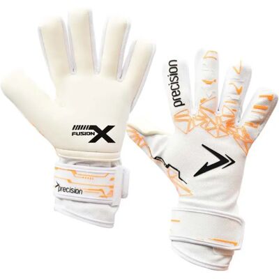 Precision Gants De Gardien De But Fusion X Pro Lite Giga White / Fluo Orange 10.5 unisex - Publicité Precision Gants De Gardien De But Fusion X Pro Lite Giga White / Fluo Orange 10.5 unisex - Publicité