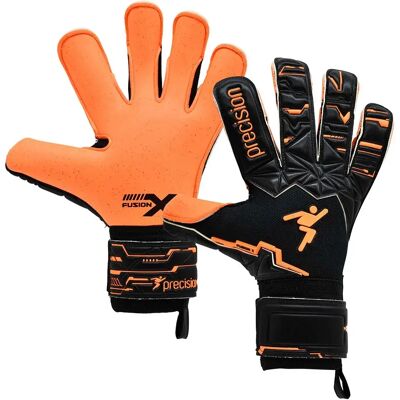 Precision Gants De Gardien De But Fusion X Pro Surround Quartz Black / Fluo Orange 8 unisex - Publicité Precision Gants De Gardien De But Fusion X Pro Surround Quartz Black / Fluo Orange 8 unisex - Publicité