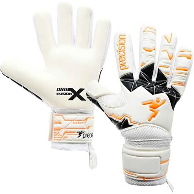 Precision Gants De Gardien De But Junior Fusion X Negative Replica White / Fluo Orange / Black 6 unisex - Publicité Precision Gants De Gardien De But Junior Fusion X Negative Replica White / Fluo Orange / Black 6 unisex - Publicité