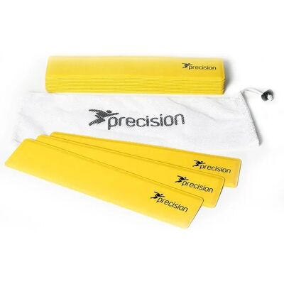Precision Cônes D´entraînement Rectangular Rubber 15 Unités Yellow 34 x 7 cm - Publicité Precision Cônes D´entraînement Rectangular Rubber 15 Unités Yellow 34 x 7 cm - Publicité