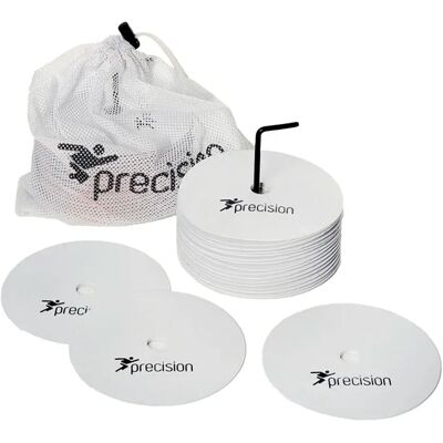 Precision Disques Marqueurs Ronds En Caoutchouc 20 Unités 20 Unités White 15 cm unisex - Publicité Precision Disques Marqueurs Ronds En Caoutchouc 20 Unités 20 Unités White 15 cm unisex - Publicité