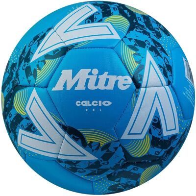 Mitre Ballon De Football Calcio Fluo Blue / White / Tidal Teal 4 - Publicité Mitre Ballon De Football Calcio Fluo Blue / White / Tidal Teal 4 - Publicité