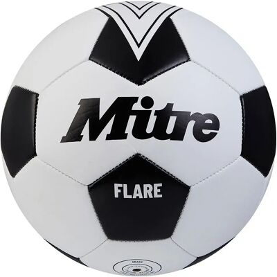 Mitre Ballon De Football Flare White / Black 5 - Publicité Mitre Ballon De Football Flare White / Black 5 - Publicité