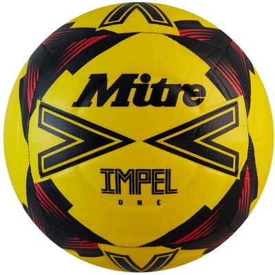 Mitre Ballon De Football Impel One Fluo Yellow / Black / Bib Red 3 - Publicité Mitre Ballon De Football Impel One Fluo Yellow / Black / Bib Red 3 - Publicité