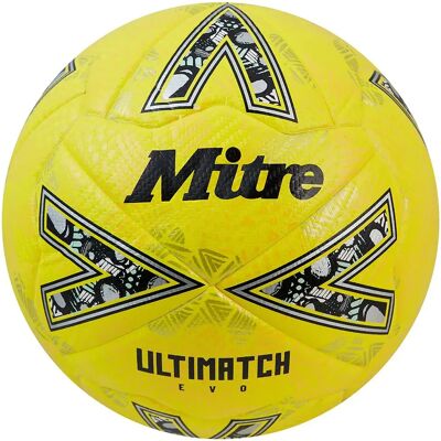 Mitre Ballon De Football Ultimach Evo Fluo Yellow / Floodlight Yellow / Gritty Gold 3 unisex - Publicité Mitre Ballon De Football Ultimach Evo Fluo Yellow / Floodlight Yellow / Gritty Gold 3 unisex - Publicité