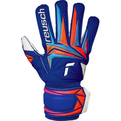 Reusch Gants De Gardien De But Junior Attrakt Advance Sharp Blu / White / Shock Orange 5 - Publicité Reusch Gants De Gardien De But Junior Attrakt Advance Sharp Blu / White / Shock Orange 5 - Publicité