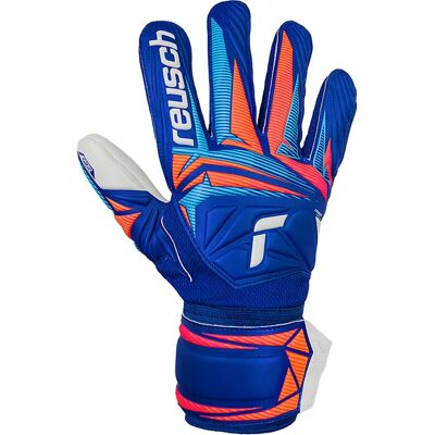 Reusch Gants De Gardien De But Attrakt Grip Sharp Blu / White / Shock Orange 10 - Publicité Reusch Gants De Gardien De But Attrakt Grip Sharp Blu / White / Shock Orange 10 - Publicité