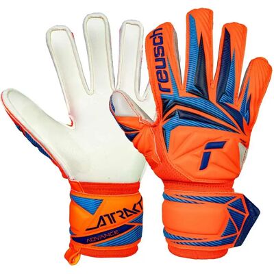 Reusch Gants De Gardien De But Junior Attrakt Advance Shocking Orange / Blue 4 unisex - Publicité Reusch Gants De Gardien De But Junior Attrakt Advance Shocking Orange / Blue 4 unisex - Publicité