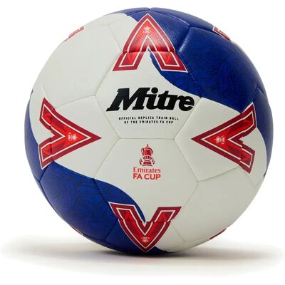 Mitre Ballon De Football Fa Cup Football 25/26 White/Red/Blue 4 unisex - Publicité Mitre Ballon De Football Fa Cup Football 25/26 White/Red/Blue 4 unisex - Publicité