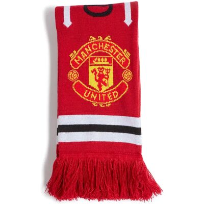 Adidas Écharpe Manchester United Home Mufc Red / White / Black One Size unisex - Publicité Adidas Écharpe Manchester United Home Mufc Red / White / Black One Size unisex - Publicité