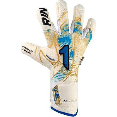 Rinat Gants De Gardien De But Asimetrik Aero Pro White / Blue 9 unisex - Publicité Rinat Gants De Gardien De But Asimetrik Aero Pro White / Blue 9 unisex - Publicité