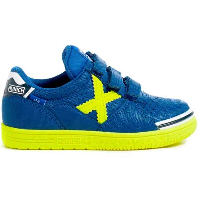 Munich Chaussures De Futsal G-3 Velcro Profit 208 Blue EU 26 - Publicité Munich Chaussures De Futsal G-3 Velcro Profit 208 Blue EU 26 - Publicité