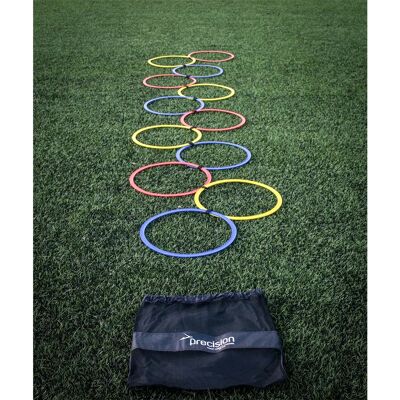 Precision Echelle D´agilité Avec Cerceaux Multicolour One Size unisex - Publicité Precision Echelle D´agilité Avec Cerceaux Multicolour One Size unisex - Publicité