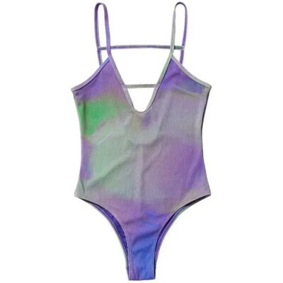 Mystic Maillot De Bain Inga Classic Purple / Green 38 Femme - Publicité Mystic Maillot De Bain Inga Classic Purple / Green 38 Femme - Publicité