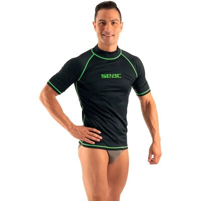 Seacsub Rash Guard Manches Courtes T Sun Black M Homme - Publicité Seacsub Rash Guard Manches Courtes T Sun Black M Homme - Publicité