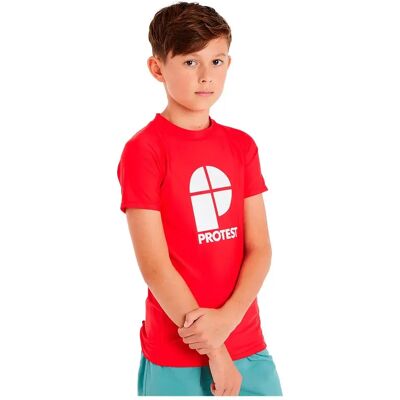 Protest Rash Guard Manches Courtes Berent 7897300 Tomato 104 cm - Publicité Protest Rash Guard Manches Courtes Berent 7897300 Tomato 104 cm - Publicité