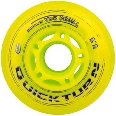 Roues de roller jaunes Graf - 84A - Pack de 4 - Publicité Roues de roller jaunes Graf - 84A - Pack de 4 - Publicité