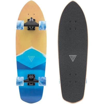 Landyachtz Surfskate 9" x 29.6" Aquarelle Bleu - Skateboard - Publicité Landyachtz Surfskate 9" x 29.6" Aquarelle Bleu - Skateboard - Publicité