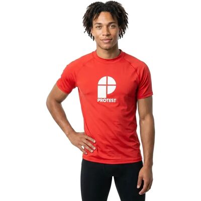 Protest Rash Guard Manches Courtes Caters Scarlet Red XL - Publicité Protest Rash Guard Manches Courtes Caters Scarlet Red XL - Publicité