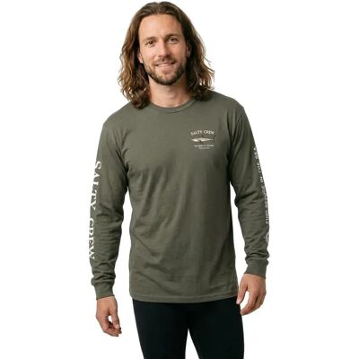 Salty Crew T-shirt à Manches Longues Bruce Dusty Olive M - Publicité Salty Crew T-shirt à Manches Longues Bruce Dusty Olive M - Publicité