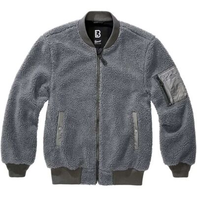 Brandit Polaire Zippée Ma1 Sherpa Anthracite L Homme - Publicité Brandit Polaire Zippée Ma1 Sherpa Anthracite L Homme - Publicité