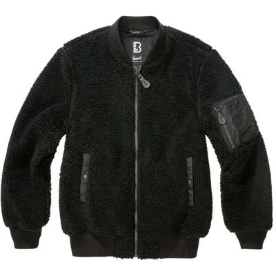Brandit Polaire Zippée Ma1 Sherpa Black S Homme - Publicité Brandit Polaire Zippée Ma1 Sherpa Black S Homme - Publicité