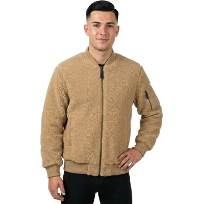 Brandit Polaire Zippée Ma1 Sherpa Camel L Homme - Publicité Brandit Polaire Zippée Ma1 Sherpa Camel L Homme - Publicité