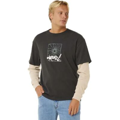 Rip Curl T-shirt à Manches Longues Inner Visions Smashed Washed Black M Homme - Publicité Rip Curl T-shirt à Manches Longues Inner Visions Smashed Washed Black M Homme - Publicité