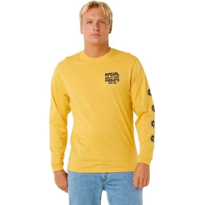 Rip Curl T-shirt à Manches Longues Pacific Rinse Ochre S Homme - Publicité Rip Curl T-shirt à Manches Longues Pacific Rinse Ochre S Homme - Publicité