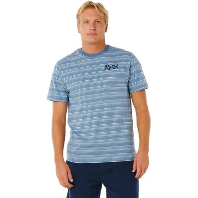 Rip Curl T-shirt à Manches Courtes Pacific Rinse Stripe Faded Denim M Homme - Publicité Rip Curl T-shirt à Manches Courtes Pacific Rinse Stripe Faded Denim M Homme - Publicité