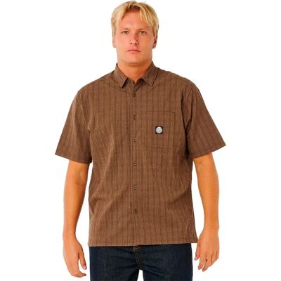 Rip Curl Chemise à Manches Courtes Premium Surf Check Coffee S Homme - Publicité Rip Curl Chemise à Manches Courtes Premium Surf Check Coffee S Homme - Publicité