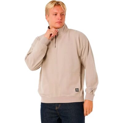 Rip Curl Sweat à Demi-zip Premium Surf Qtr Crew Stone M Homme - Publicité Rip Curl Sweat à Demi-zip Premium Surf Qtr Crew Stone M Homme - Publicité