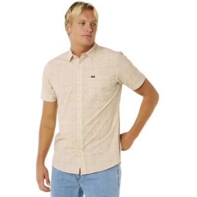 Rip Curl Chemise à Manches Courtes Sessions Aerotech Stone S Homme - Publicité Rip Curl Chemise à Manches Courtes Sessions Aerotech Stone S Homme - Publicité