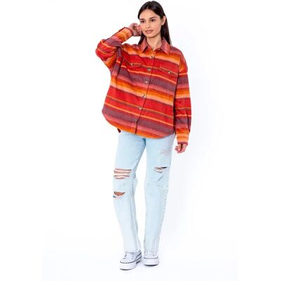 Sisstr Chemise à Manches Longues Ensenada Fleece Retro Red S Femme - Publicité Sisstr Chemise à Manches Longues Ensenada Fleece Retro Red S Femme - Publicité
